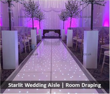 Starlit Wedding Aisle | Venue Draping | North East | Darlington