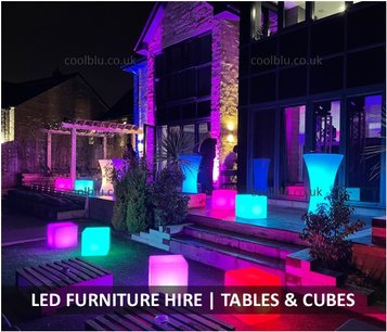 LED Furniture, LED Tables, LED Cube Seats - Middlesbrough, Darlington, North East
