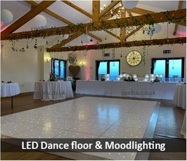 Thief Hall | Wedding Lighting | Starlit Dance floor | LOVE letters | Northallerton